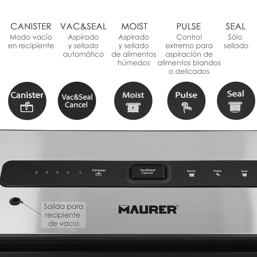 maquina envasar al vacio maurr 130w